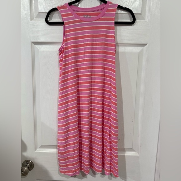 Time & Tru Pink Striped Dress with pockets - Picture 1 of 3